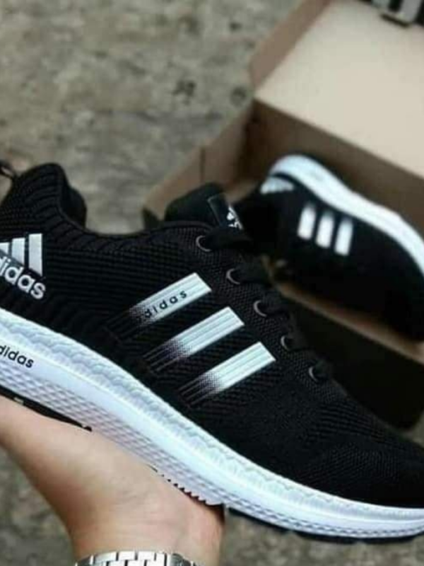 Adidas Black and White Shoes