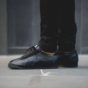 Onitsuka tiger black leather