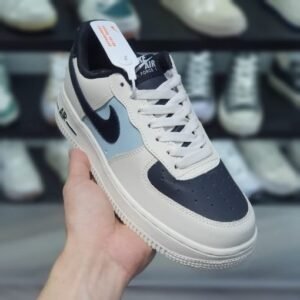 Nike Air Force 1 Low Cream Black Swoosh