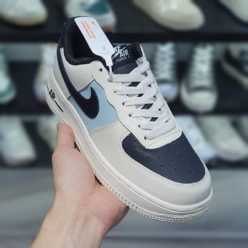 Nike Air Force 1 Low Cream Black Swoosh