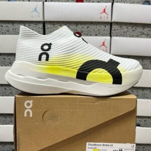 On Cloudboom white yellow  Men's Premium Running Shoes