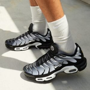 Nike air max plus black metallic silver