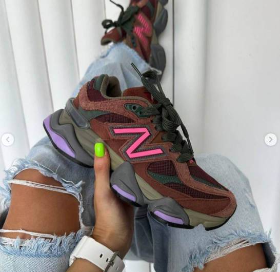 New Balance 9060 Sea Salt Pink Brown