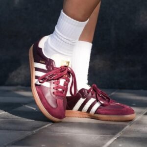 Adidas Samba OG Maroon Gold Metallic
