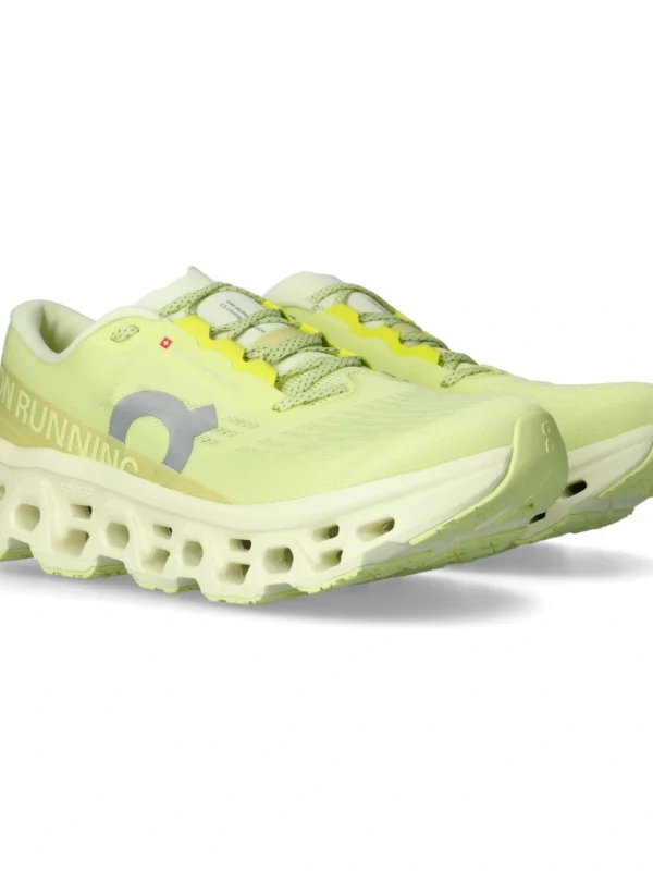 On Cloudmonster 3 Running Shoes Limelight | Men's Lightweight Cushioned Performance Sneakers